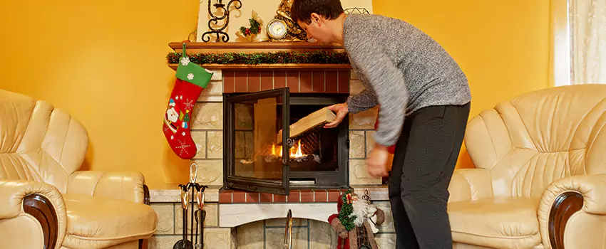 Rusted Metal Fireplace Restoration in Bellingham, Washington
