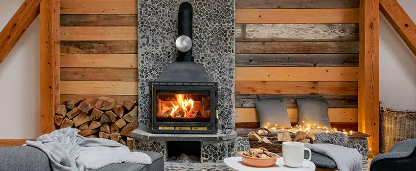 Thelin Hearth Products Direct Vent Gas Stove Fireplace Inspection in Bellingham, Washington